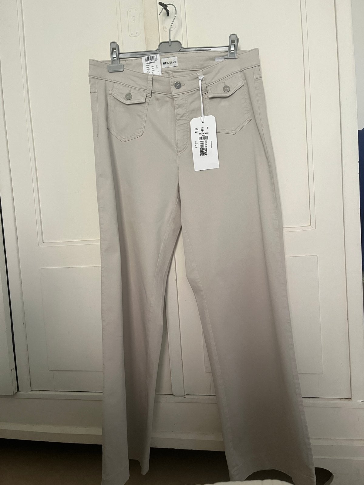 MAC Dream Jeans wide mt 42 nieuw, Beige, Maat 42/44 (L), Nieuw, Ophalen of Verzenden