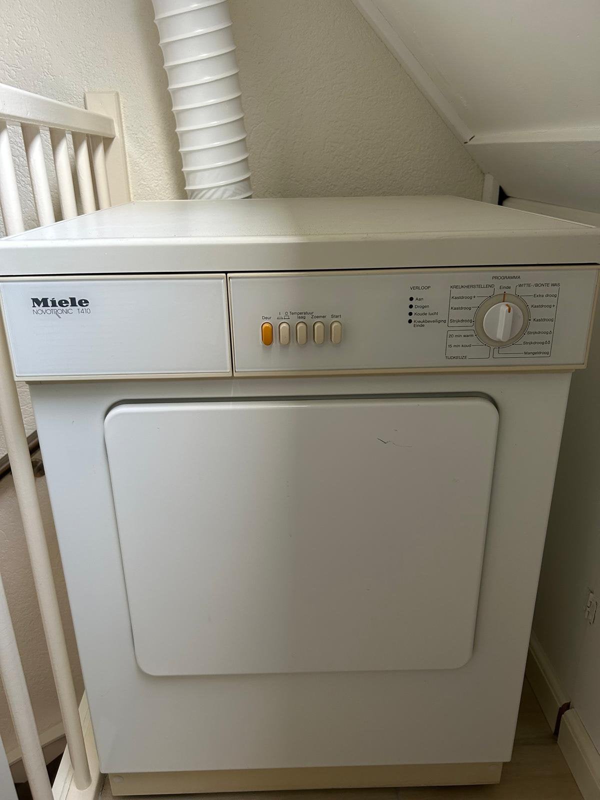 Miele droger, Witgoed en Apparatuur, Wasdrogers, Ophalen, Gebruikt, Luchtafvoer, Voorlader