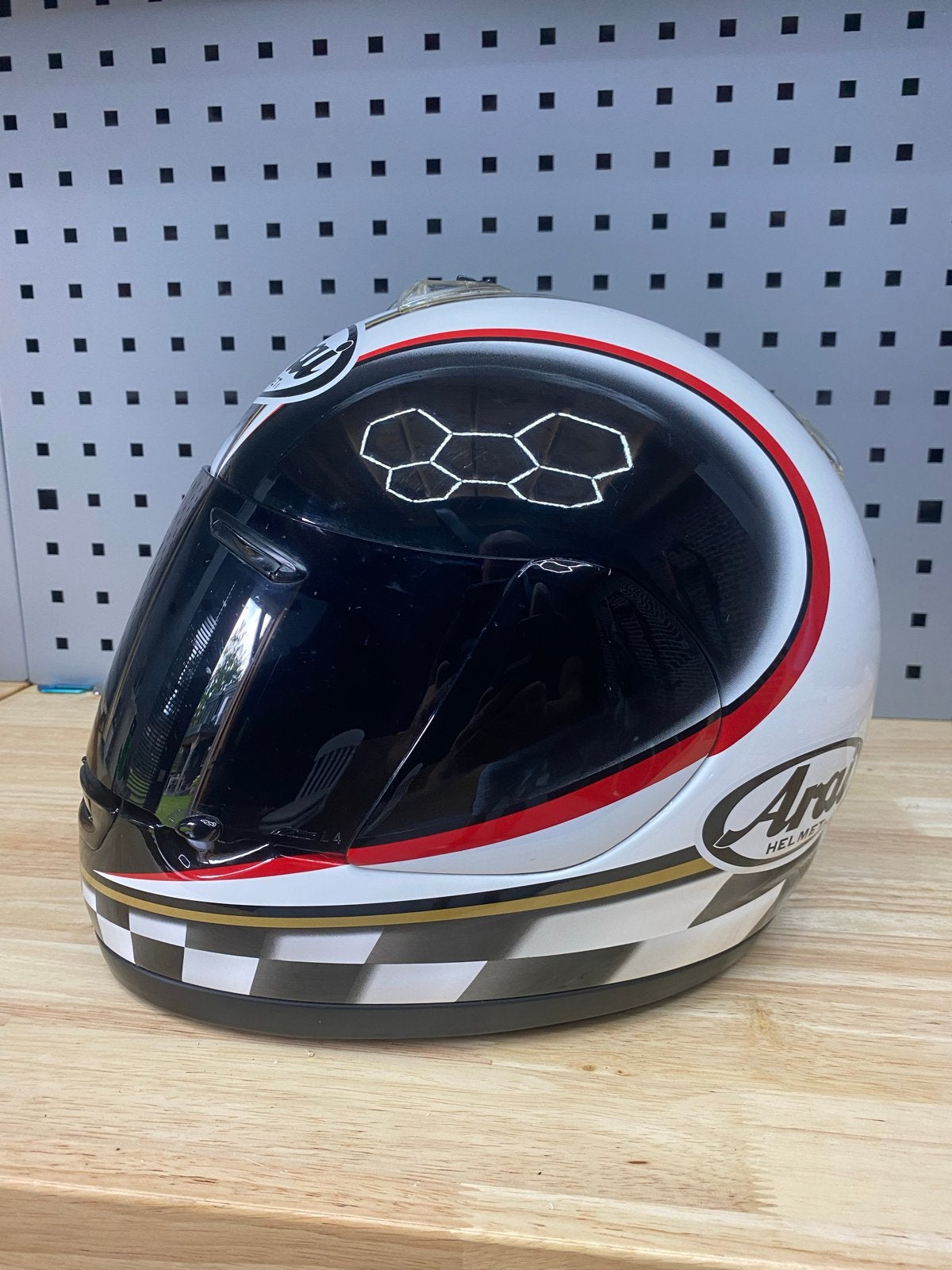 Arai Condor Integraalhelm - Wit/Zwart/Rood/Groen - Maat XL, Arai, Heren, XL, Ophalen of Verzenden