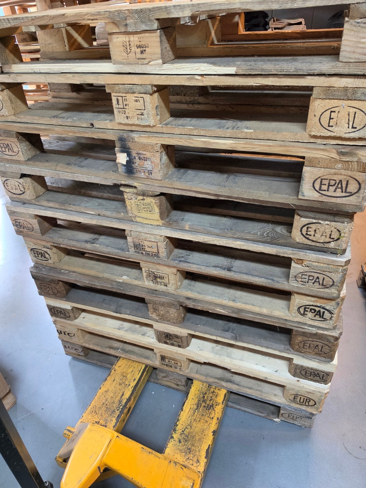 10 xEPAL euro Europallets - Gebruikt en in goede staat, Ophalen of Verzenden, Gebruikt, Overige typen