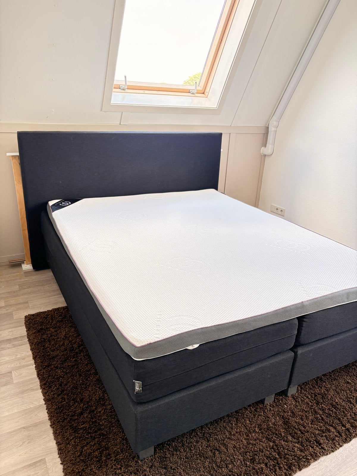 Tweepersoons boxspring 180x210 cm met topmatras, Ophalen, Gebruikt, Tweepersoons, 180 cm