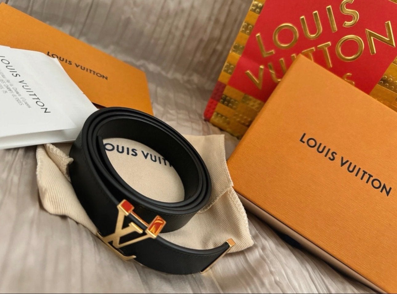 Louis Vuitton riem - Nieuw, te klein gekocht, Ophalen, Minder dan 3 cm, Minder dan 80 cm, Nieuw