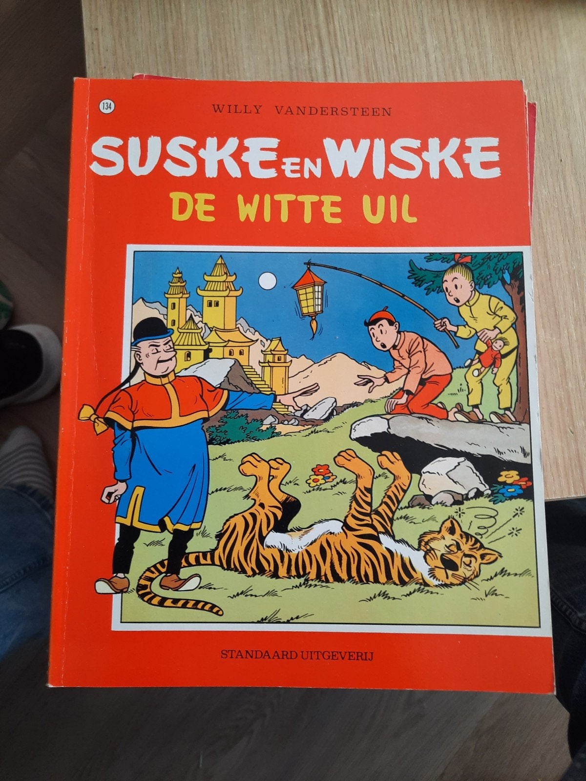 Suske en Wiske - De Witte Uil (nummer 134), Eén stripboek, Ophalen of Verzenden, Gelezen, Willy Vandersteen