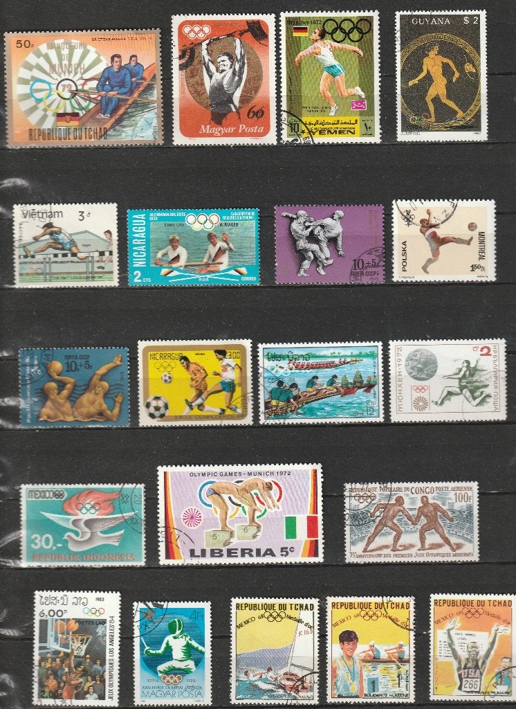 R 166. Olymp. Spelen restantje 5/5 zie scan, Verzenden, Sport