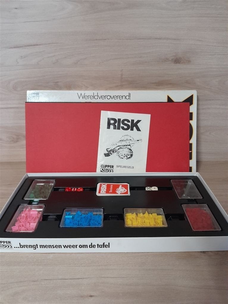 Risk Witte doos - parker - s5073, Hobby en Vrije tijd, Gezelschapsspellen | Bordspellen, Verzenden, Zo goed als nieuw