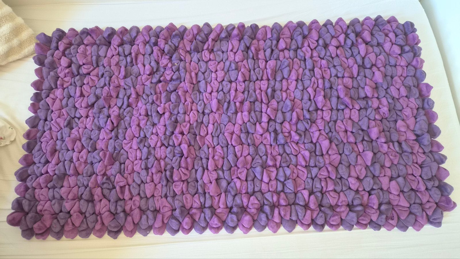 Paars Pebbles Mat - ca. 60x120cm, 100 tot 150 cm, Paars, Zo goed als nieuw, Vrolijk