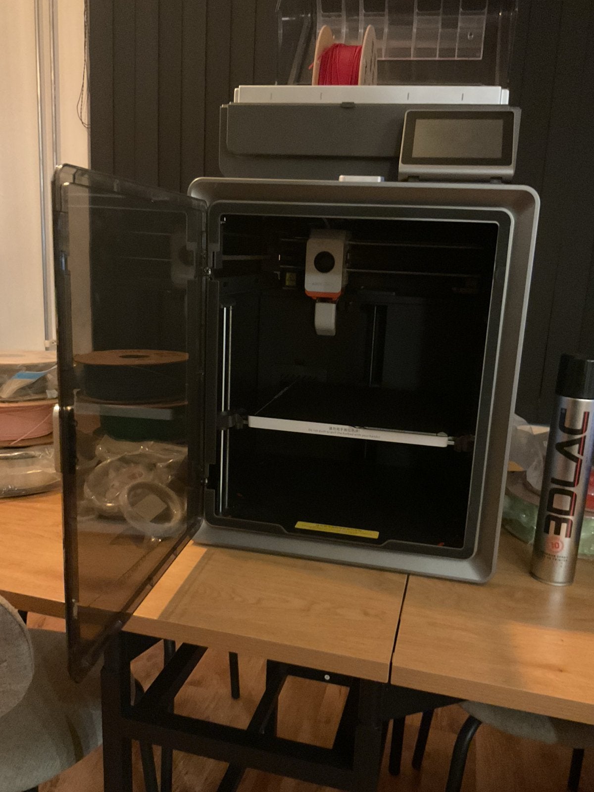 Anycubic Kobra S1 3D-printer met PLA filamenten, Ophalen, Gebruikt, Filament