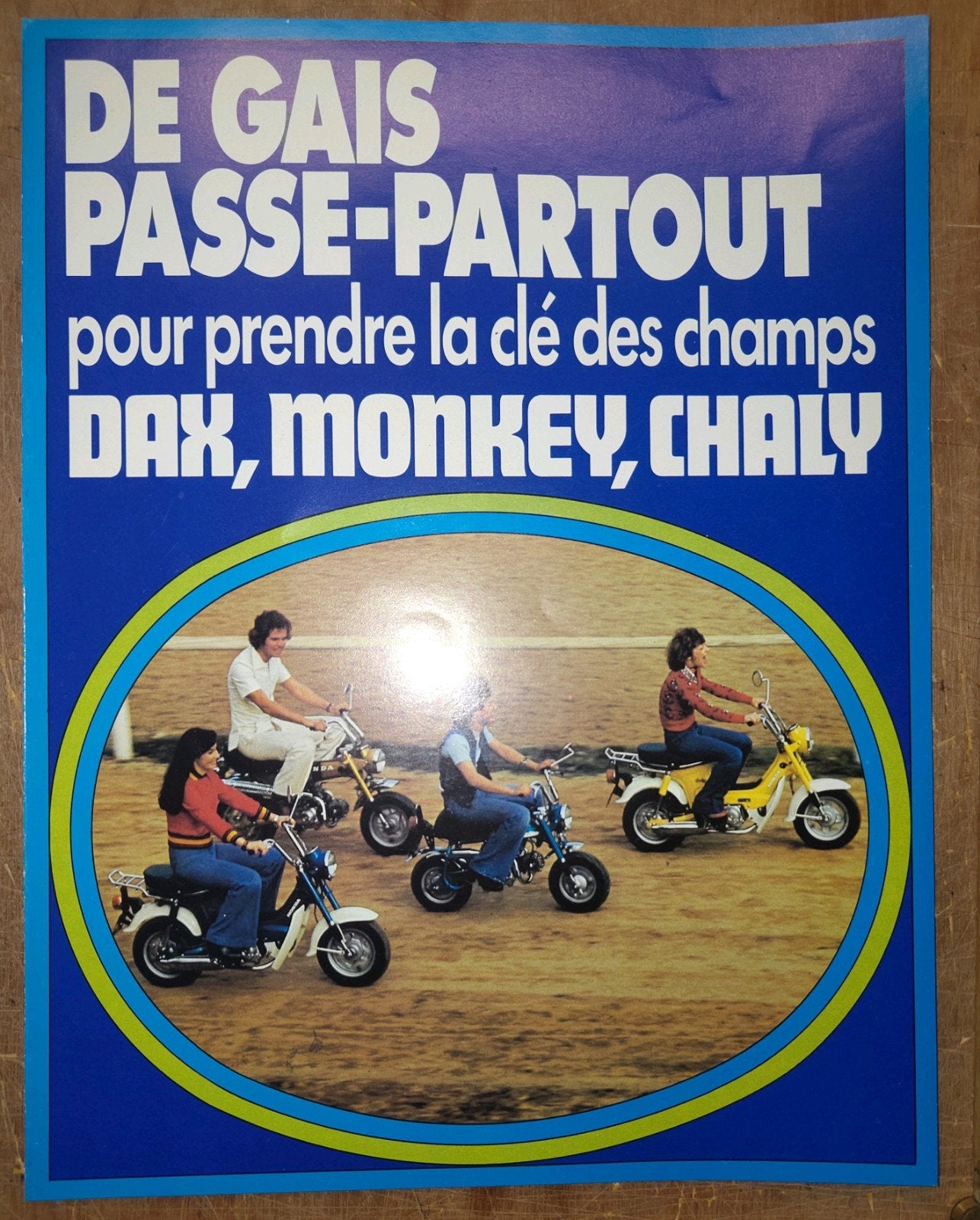 Folder Honda Dax, Monkey, Chaly Frans, Fietsen en Brommers, Ophalen of Verzenden, Zo goed als nieuw