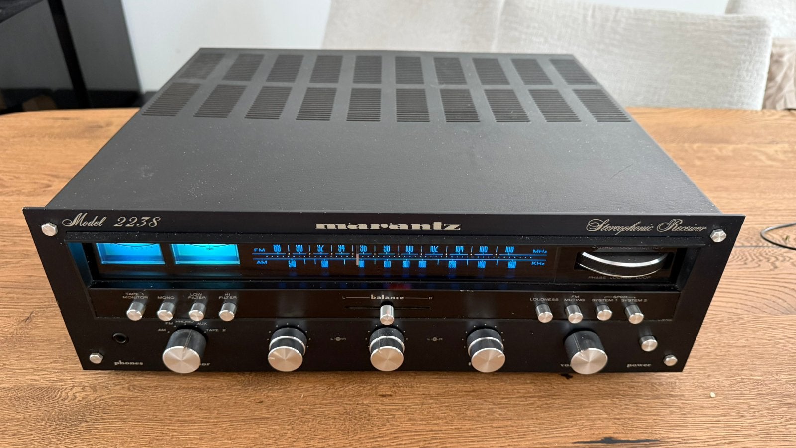 Marantz 2238 Receiver “Black Edition”, Audio, Tv en Foto, Versterkers en Receivers, Gebruikt, Ophalen, Marantz, Minder dan 60 watt