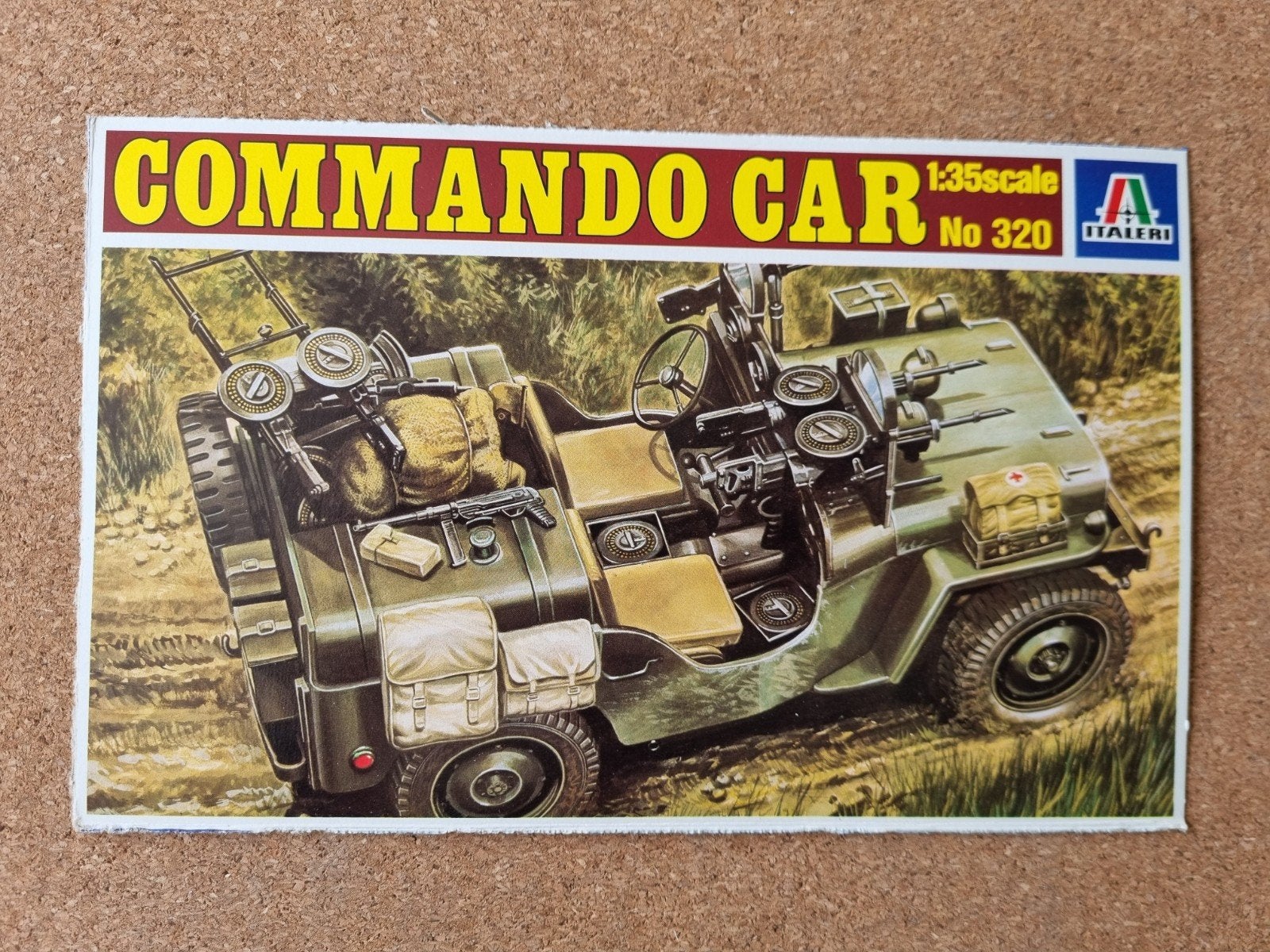 Italeri 320 commando car 1:35 - zie omschrijving, 1:32 tot 1:50, Ophalen of Verzenden, Italeri, Italeri