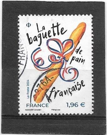 Frankrijk 2024 La Baguette de pain Francaise €1,96, Verzenden, Gestempeld