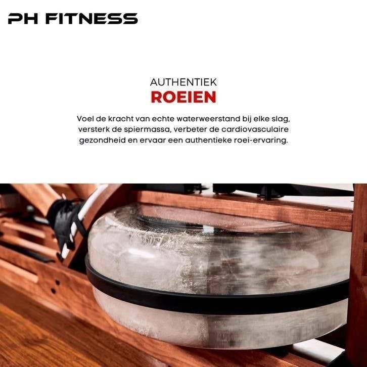 PH Fitness Water Roeimachine - Water Rower, Sport en Fitness, Support@phfitness.nl, Nieuw, Ophalen of Verzenden, Zurichstraat 20, 6135 LP Sittard, Nederland