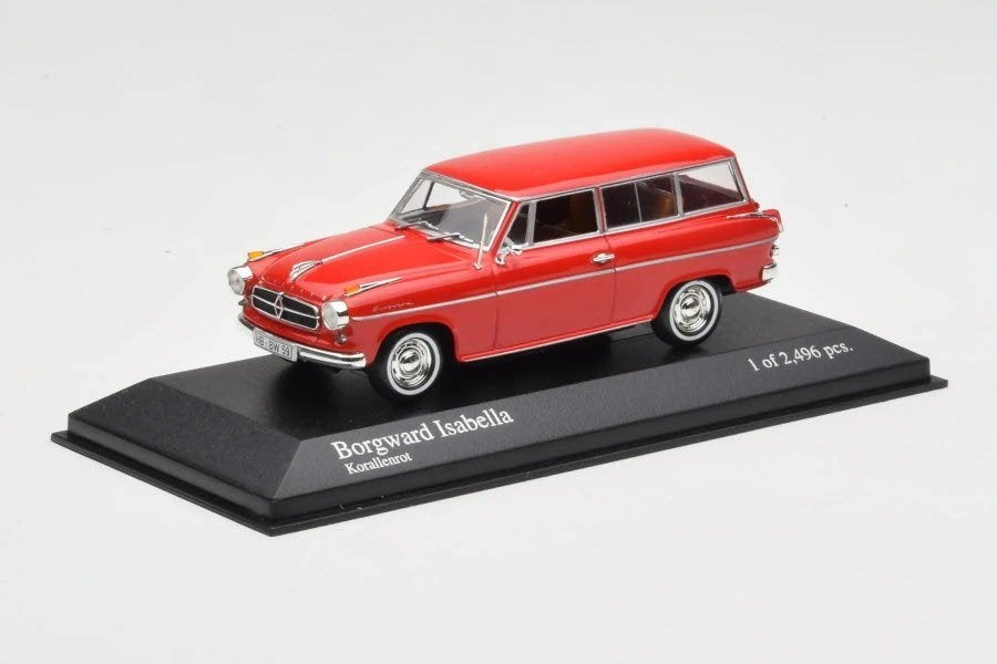 BORGWARD ISABELLA – 1958 – RED L.E. 2496 pcs., Auto, Nieuw, ?, ?