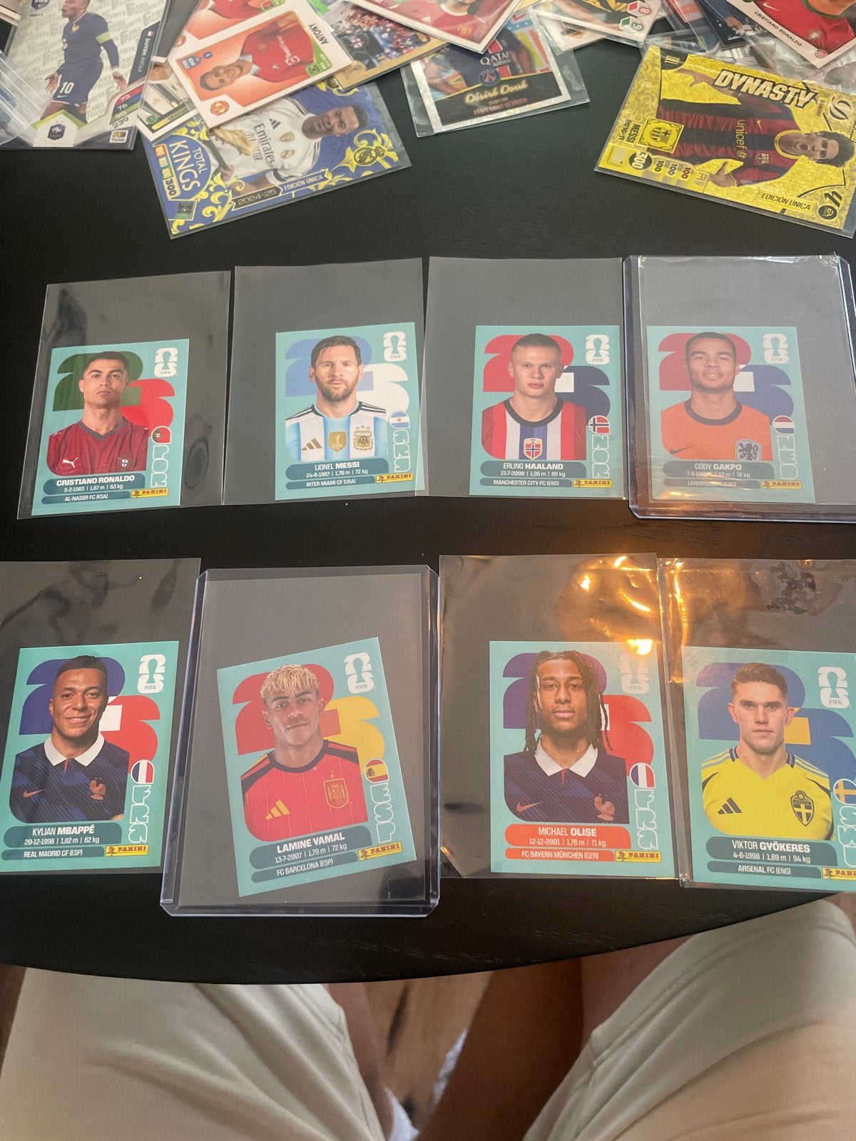 Panini Voetbalplaatjes Collectie - Messi, Ronaldo, Haaland, Ophalen of Verzenden, Zo goed als nieuw, Buitenlandse clubs, Poster, Plaatje of Sticker