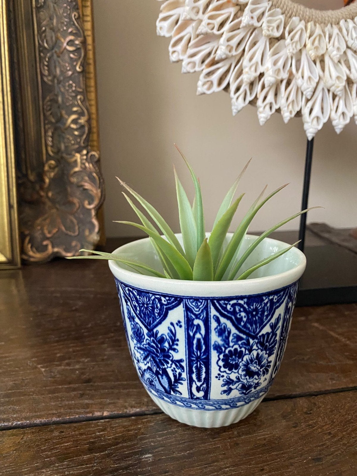 Vintage Delfts blauw boch  bloempot M10, Antiek en Kunst, Ophalen of Verzenden