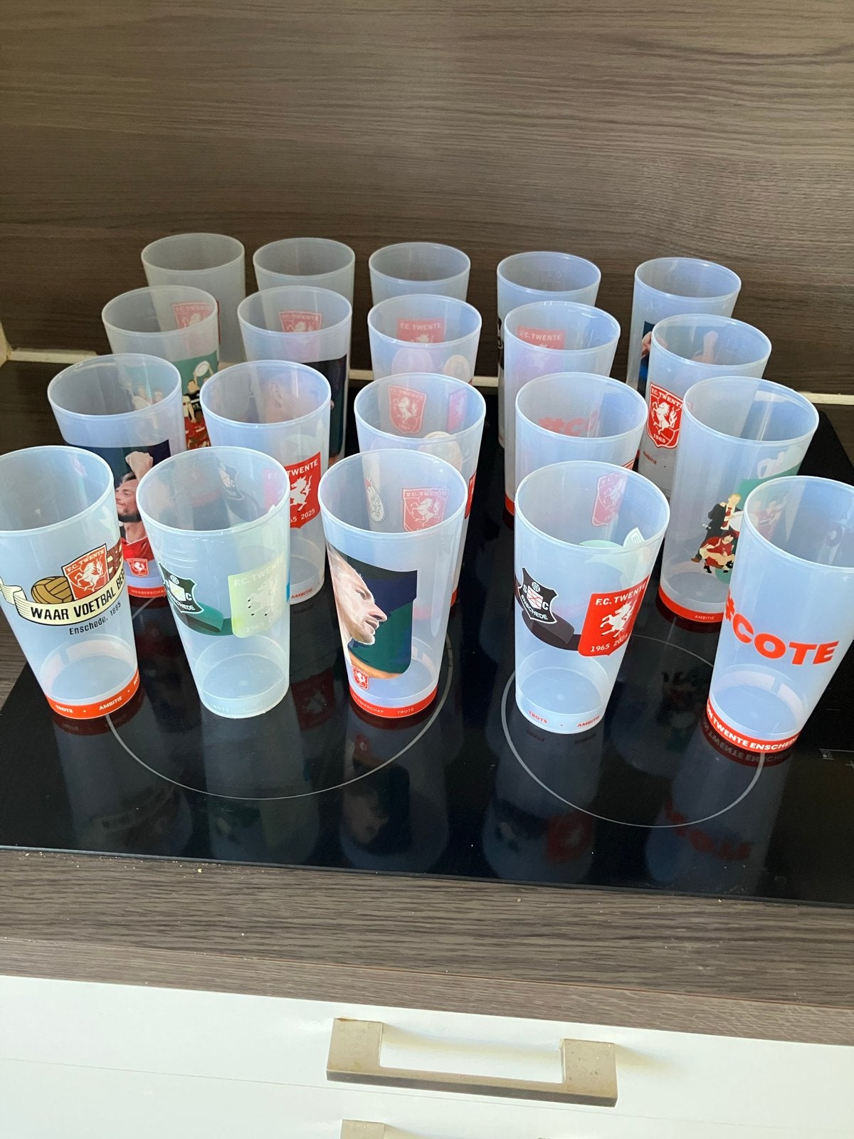 20 FC Twente bekers - Voetbal memorabilia, Ophalen of Verzenden, Gebruikt, F.C. Twente, Overige typen