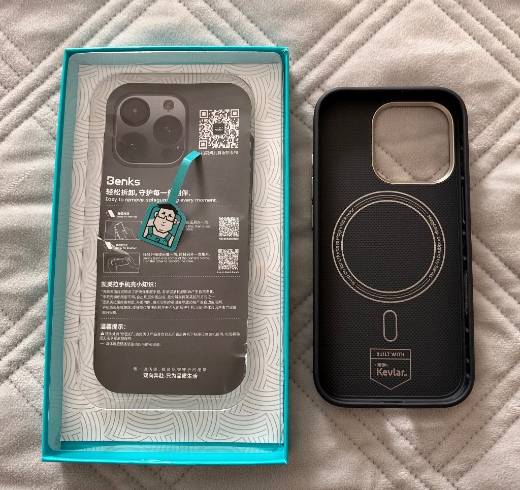 Benks Prestige Armor Pro hoesje iPhone 16 Pro – MagSafe, Telecommunicatie, IPhone 16 Pro, Zwart, Ophalen of Verzenden, Zo goed als nieuw