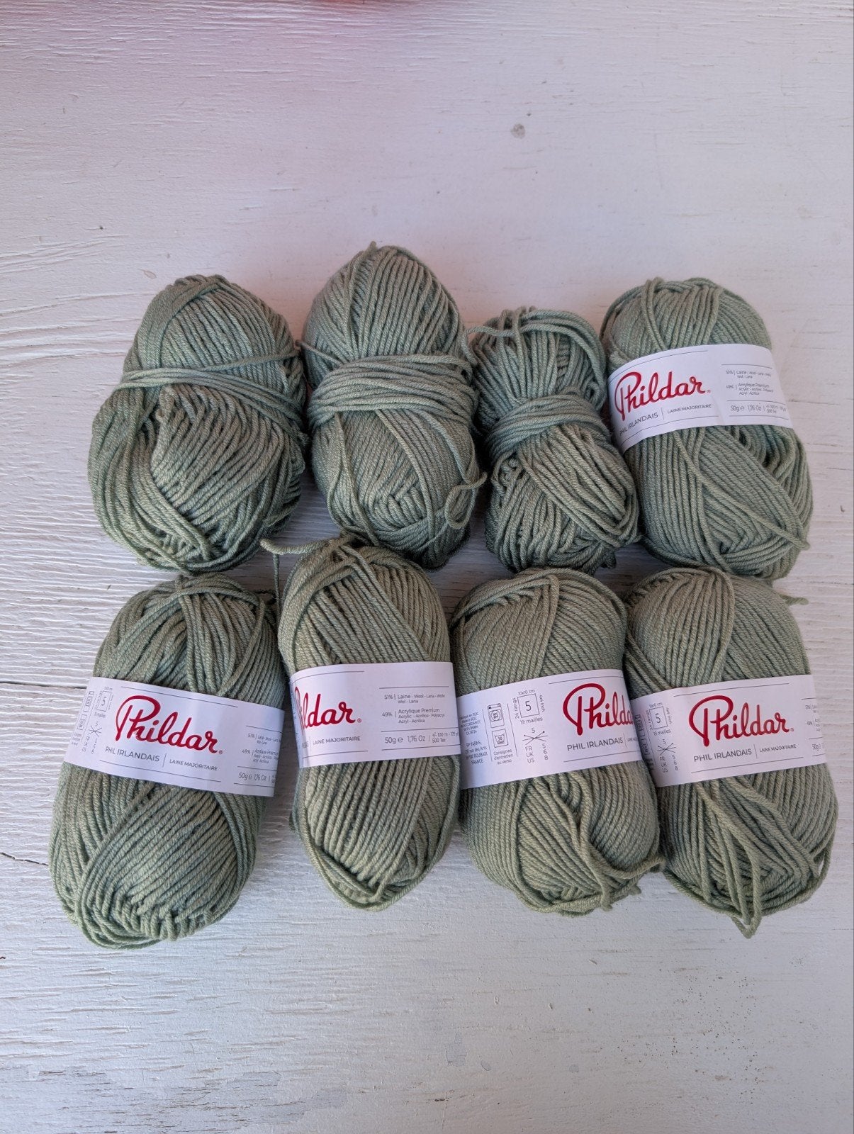 Phildar Phil Irlandais wol/garen - 7,5 bollen, Ophalen of Verzenden, Nieuw, Breien of Haken, Wol of Garen