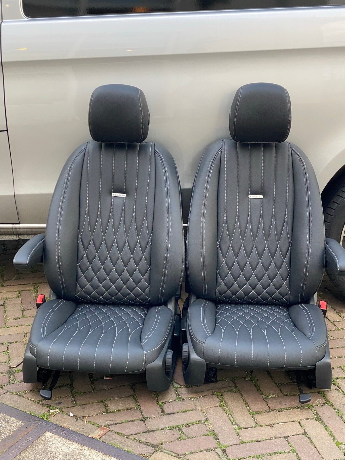 Mercedes Vito W447 Bestuurdersstoel + Bijrijdersstoel leer