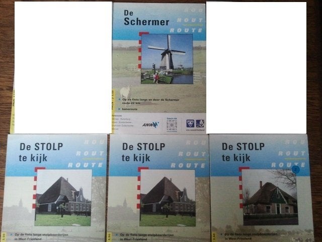 Fietsroutes Noord-Holland Schermer West-Friesland Stolpen, Gelezen, Fiets- of Wandelgids, Ophalen of Verzenden, ANWB