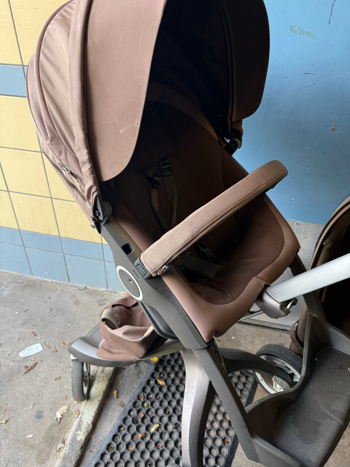 Stokke Xplory- Bruin, Gebruikt, Combiwagen, Met reiswieg, Ophalen