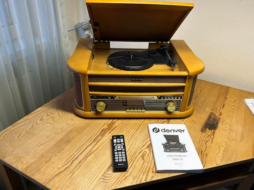 Denver Radio/CD/Platenspeler - Zo goed als nieuw, Ophalen, Zo goed als nieuw, Cd-speler, Overige merken