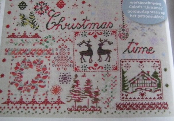 Borduurpatroon  Merklap   Kerst  nr 7514, Verzenden, Nieuw, Handborduren, Patroon