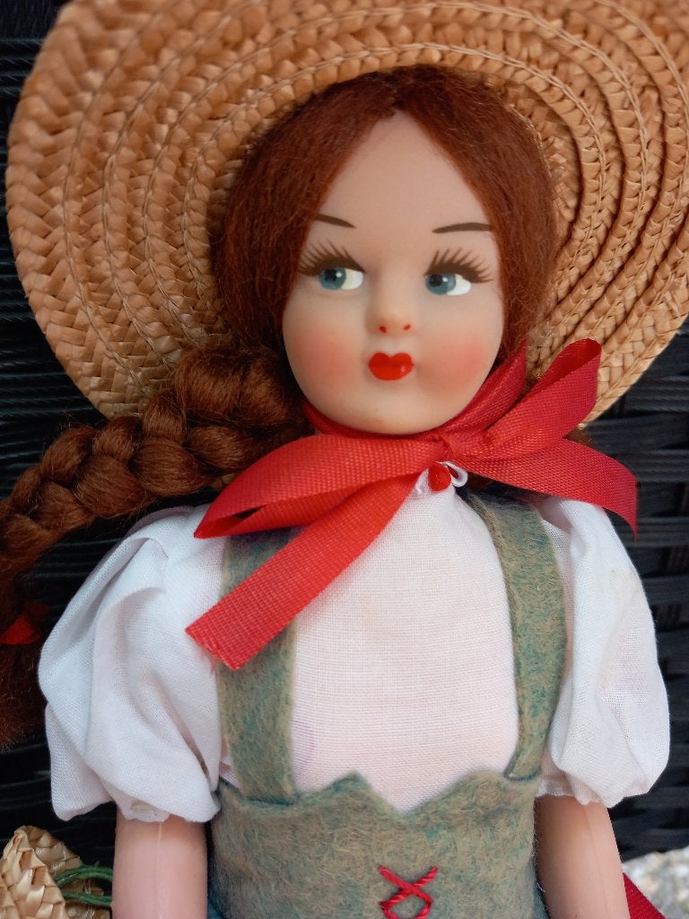 Vintage celluloid pop Heidi van Eros Italië, Antiek en Kunst, Ophalen