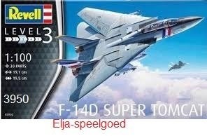 F-14D Super Tomcat Revell | Nr. 3950 | 1:100 modelbouw, Hobby en Vrije tijd, Modelbouw | Vliegtuigen en Helikopters, 1:72 tot 1:144