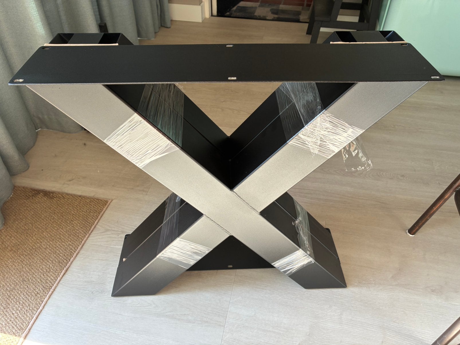 Stalen tafelpoten X-vorm NIEUW, Ophalen, 50 tot 100 cm, Nieuw, 50 tot 100 cm