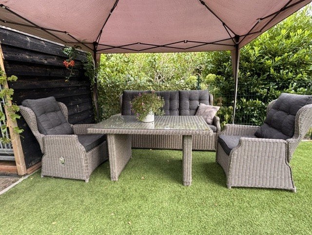 Tuinset van de AVH Collection, Tuin en Terras, Tuinsets en Loungesets, Ophalen, 5 zitplaatsen, Bank, Aluminium