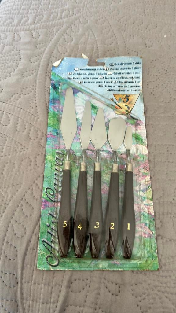 Schildermessen, set van 5. Nieuw in verpakking, Hobby en Vrije tijd, Schilderen, Ophalen of Verzenden, Nieuw