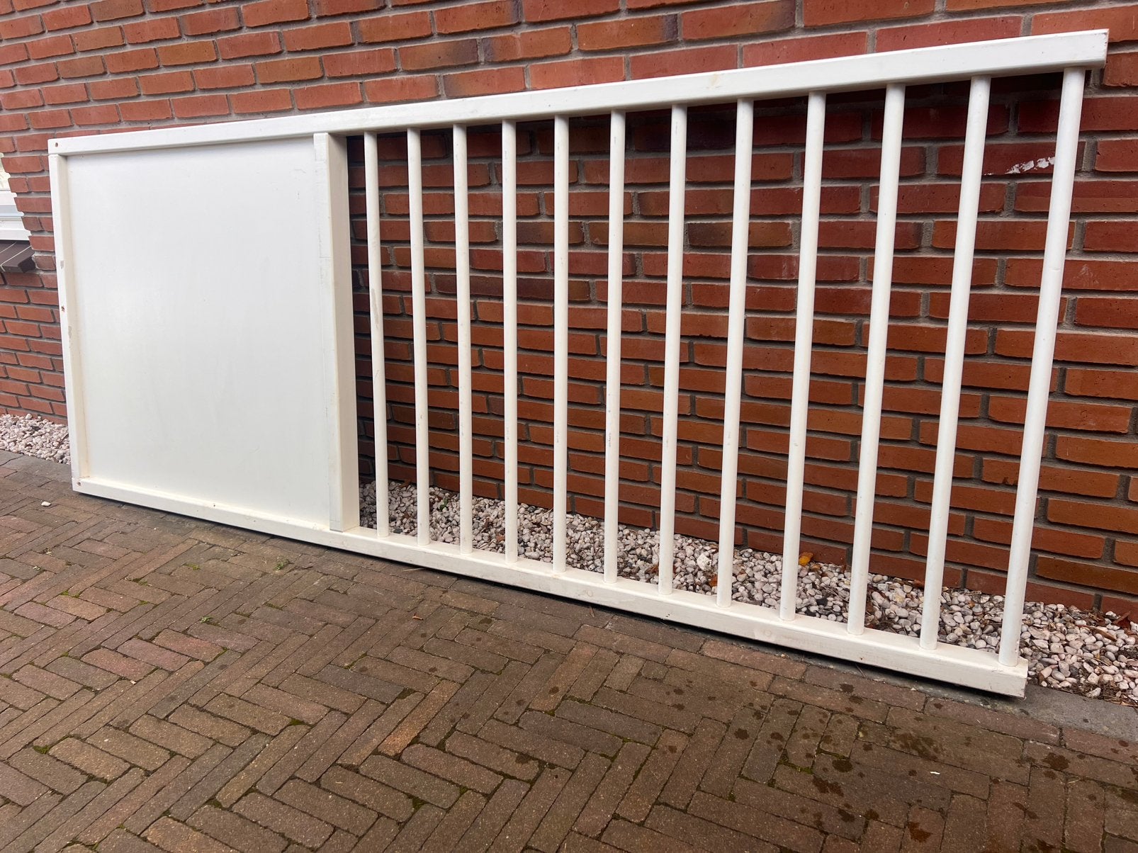 Grenen balustrade wit, Ophalen, Zo goed als nieuw