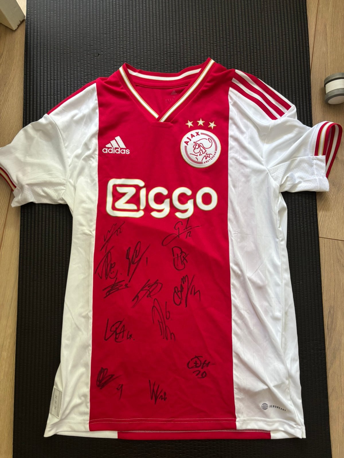 officieel ajax shirt mèt handtekeningen, Ophalen of Verzenden, Zo goed als nieuw, Shirt