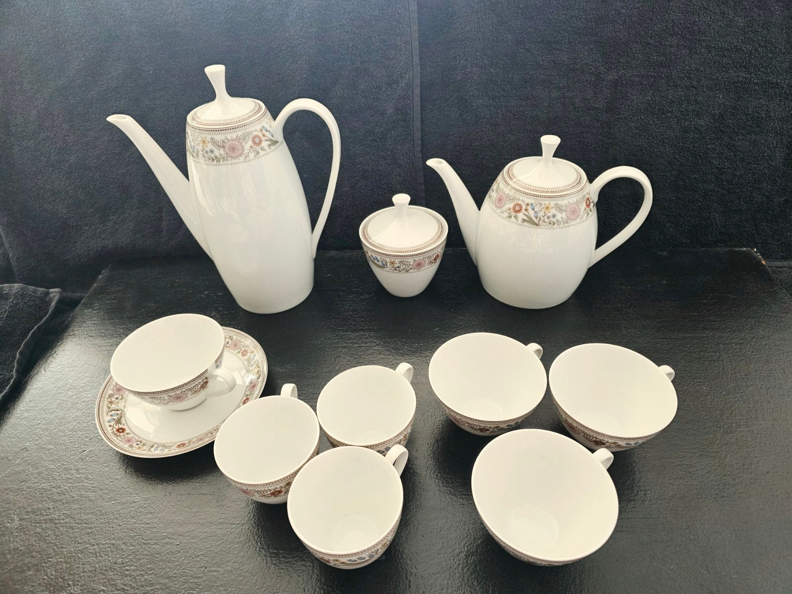 Vintage Arzberg Germany 121 Thee, koffie en Suikerpot porsel, Ophalen of Verzenden