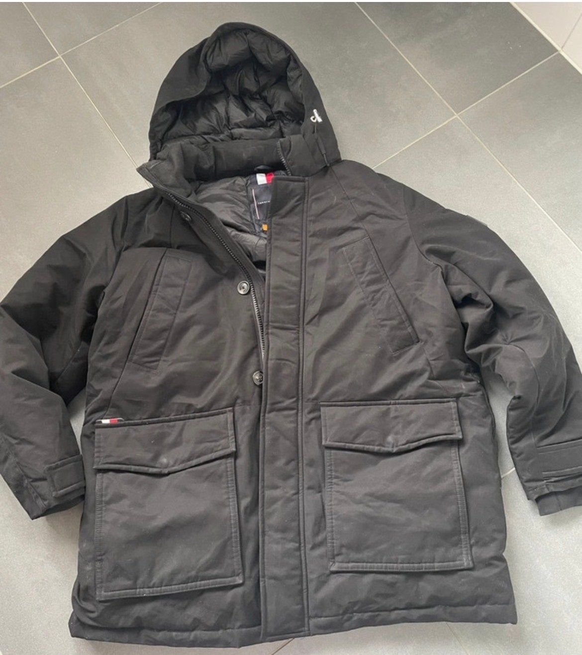 Tommy Hilfiger The Rockie Parka Zwart XXL, Ophalen of Verzenden, Zo goed als nieuw, Overige maten, Zwart