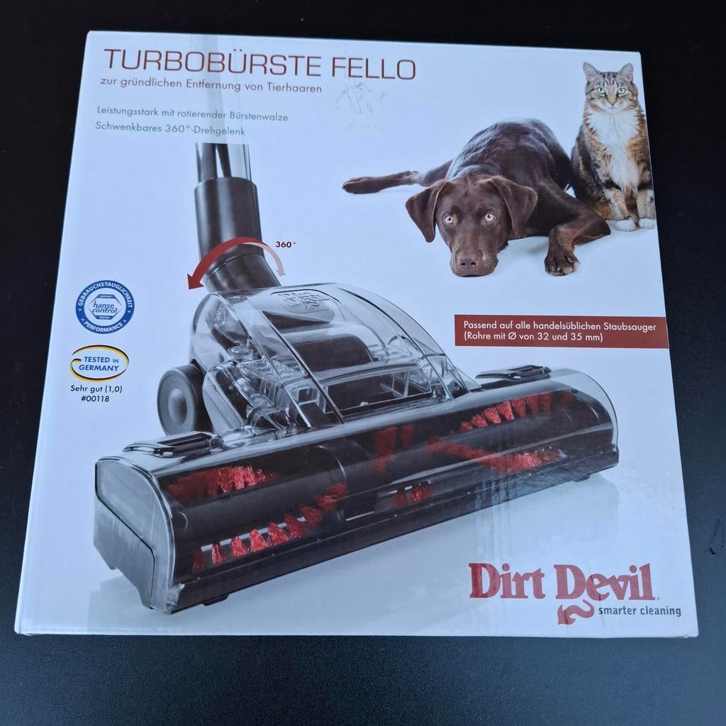 Dirt Devil Turboborstel Fello - ZGAN voor huisdierhaar, Ophalen, Zo goed als nieuw, Stofzak, Overige typen