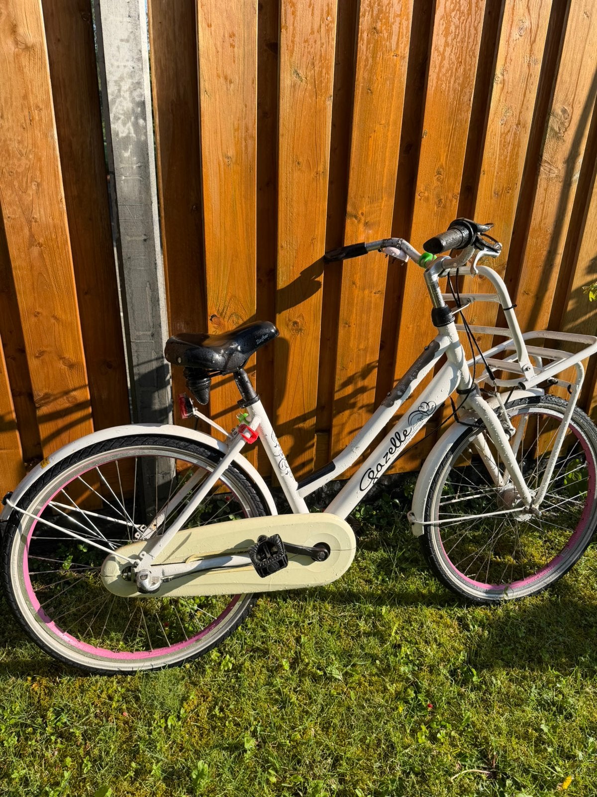 Gazelle fiets roze banden (8/12 jaar), Ophalen, Gebruikt, Minder dan 47 cm, Schijfrem
