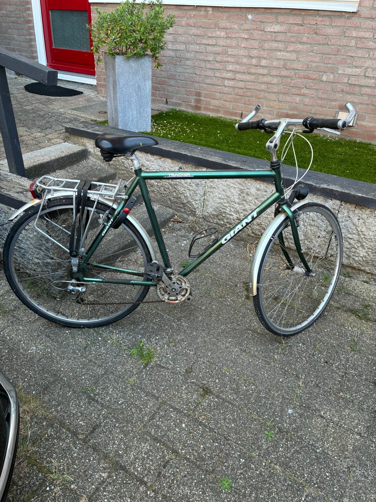 Giant tracker herenfiets, Ophalen, Gebruikt, Velgrem, Versnellingen