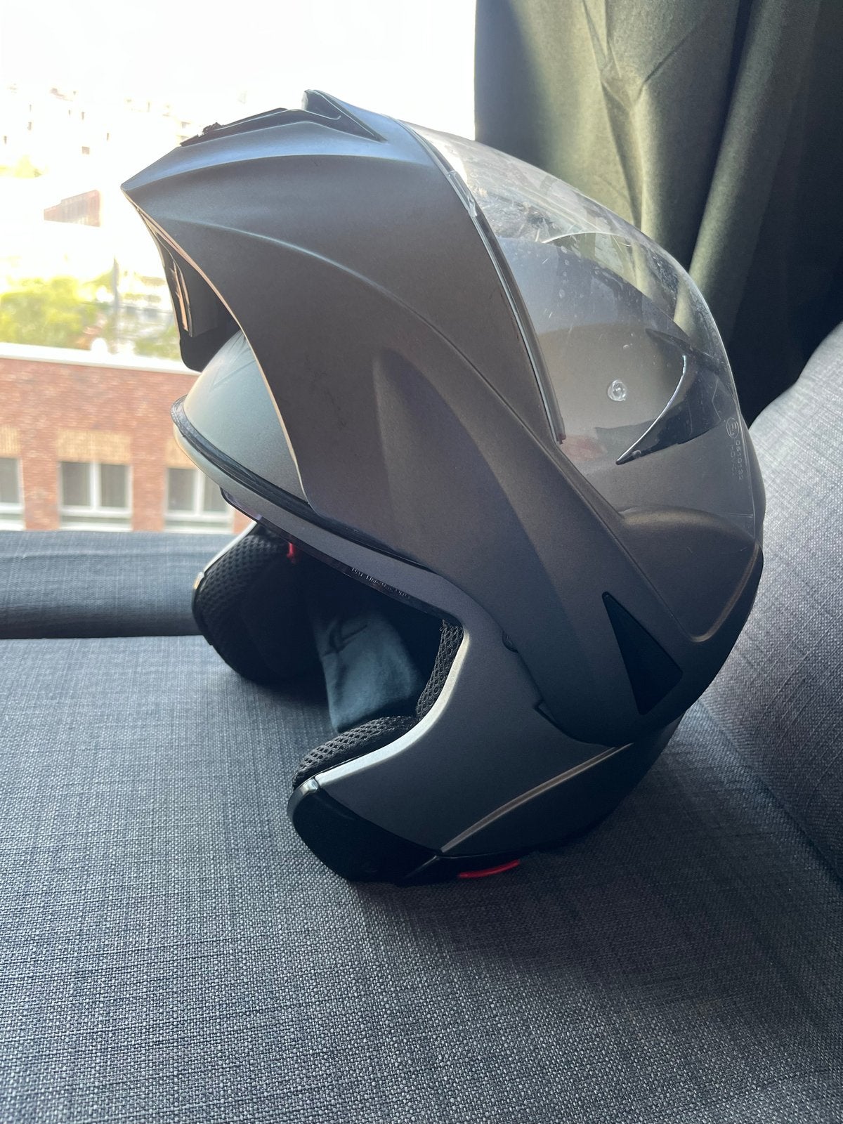 DEMM Systeemhelm XXL 63-64 - Grijs, Systeemhelm, Heren, XXL, Tweedehands