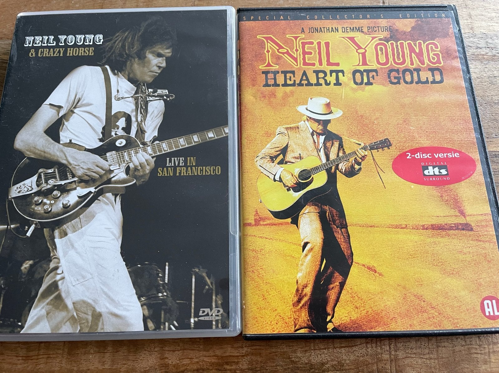 Neil Young DVD's: Heart of Gold & Live in San Francisco, Alle leeftijden, Nederlands, Ophalen of Verzenden, Concert