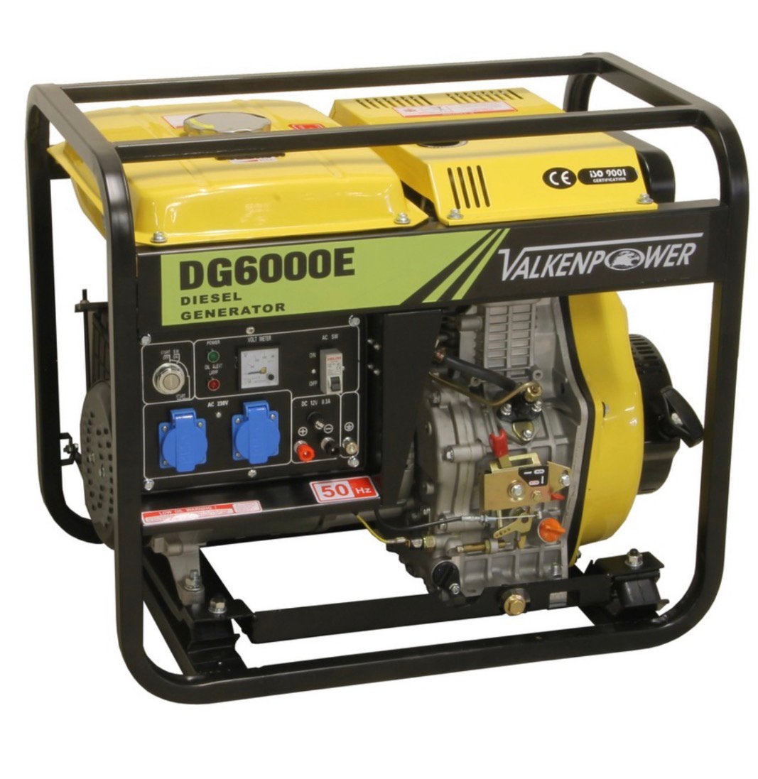 Diesel generator set open type 230V 6kVA met ATS / Nieuw, Ophalen, Nieuw
