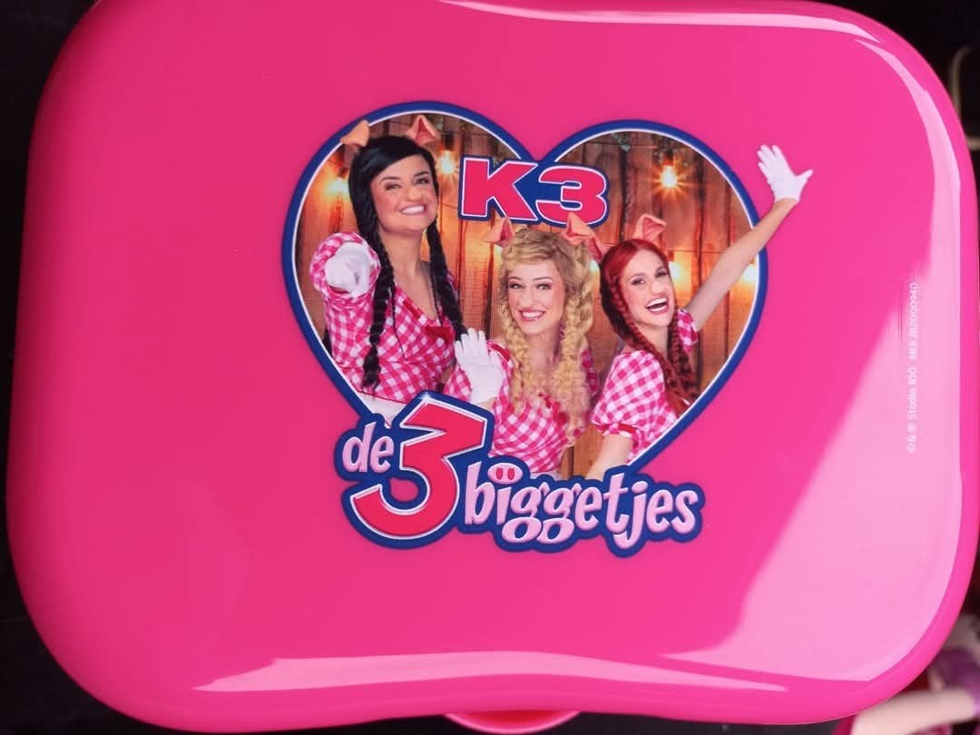 Nieuwe K3 De 3 Biggetjes Broodtrommel - Steun Roparun, Ophalen, Nieuw