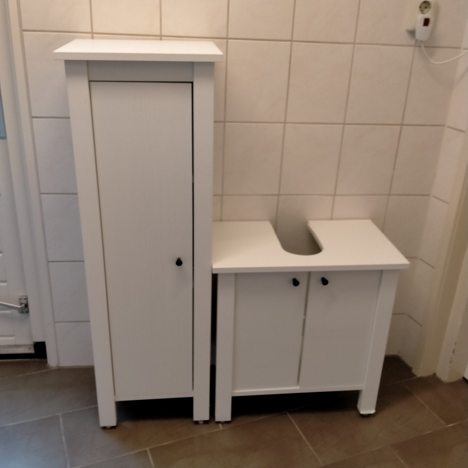 badkamerkast en wastafel-onderkast, Ophalen, 25 tot 50 cm, 50 tot 100 cm, Minder dan 100 cm