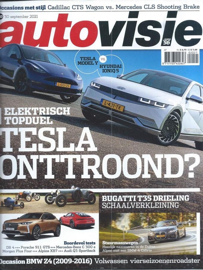 Autovisie 20 2021 : Cadillac CTS - BMW Z4 - BMW 420i cabrio, Ophalen of Verzenden, Gelezen, Algemeen
