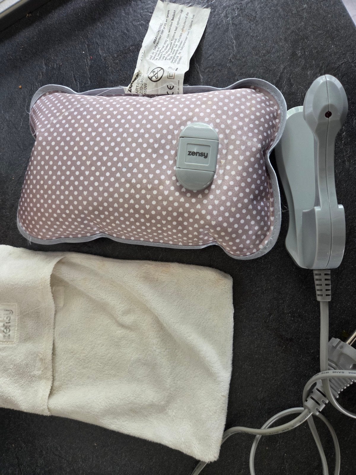 Oplaadbare baby kruik met wasbare hoes Zensy, Kinderen en Baby's, Verzenden, Zo goed als nieuw