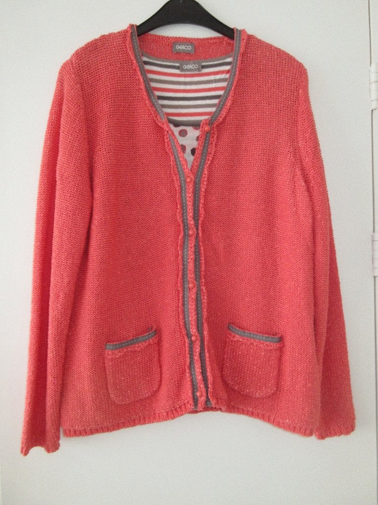 Gelco dames twinset vest en top maat 44., Gelco, Ophalen of Verzenden, Zo goed als nieuw, Maat 42/44 (L)