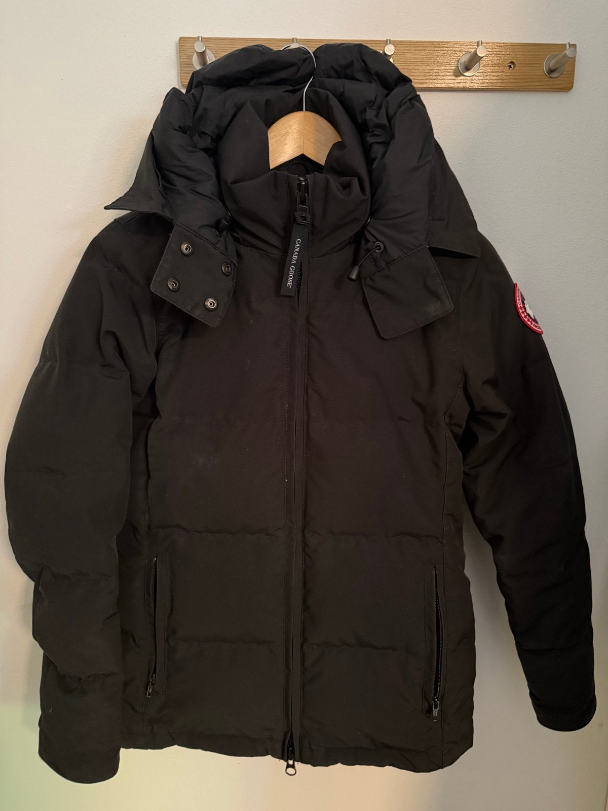 Canada Goose jas zwart - Chelsea Parka, Verzenden, Zo goed als nieuw, Maat 36 (S), Zwart