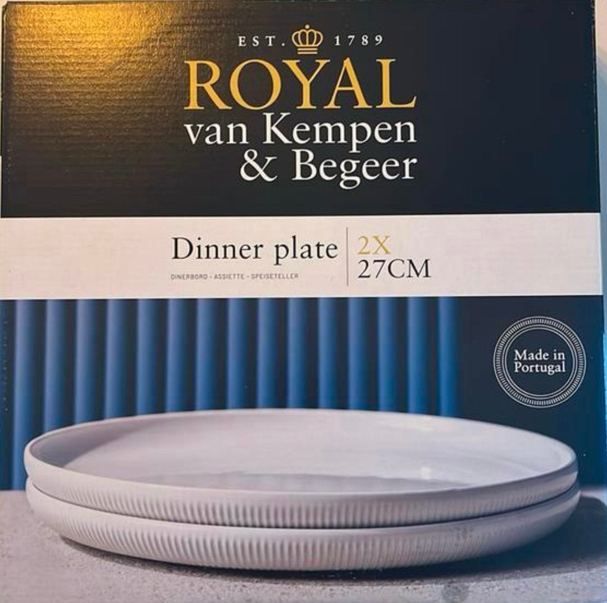 Royal Van Kempen & Begeer dinerborden Wit, Huis en Inrichting, Keuken | Servies, Nieuw, Ophalen of Verzenden, Bord(en), Overige stijlen