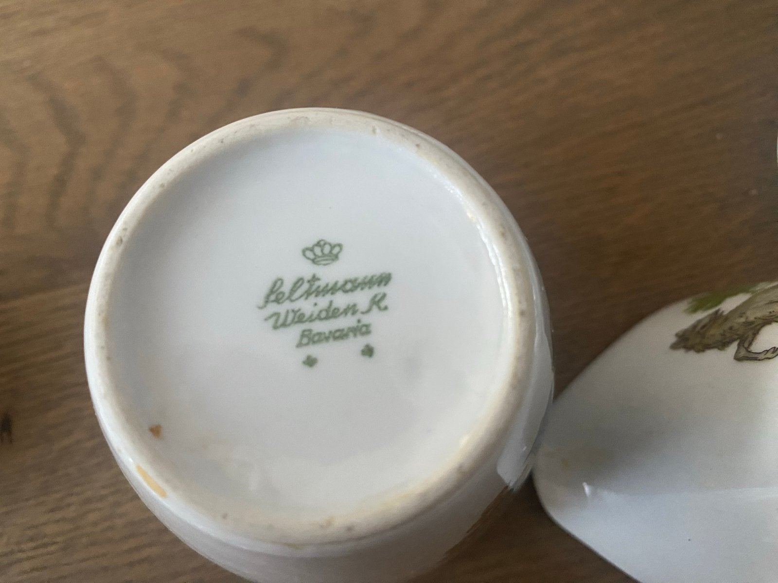 Vintage Feltmann Weiden R. Bavaria Koffieservies Roodkapje, Antiek en Kunst, Ophalen of Verzenden